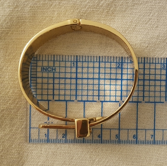 BCBG Gold Cuffs / Bracelets (Matching Pair) - Adjustable with Hinges - Picture 8 of 13